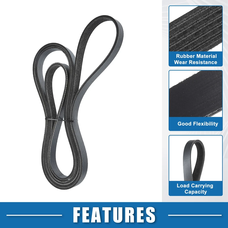 Pack of 1 For Chevrolet Corvette 1984 Serpentine Belt V-Ribbed Belt 9091602585 - Image 3 of 4