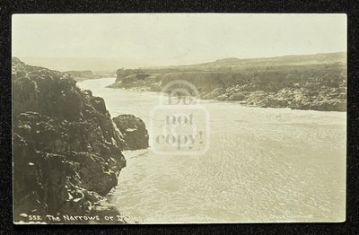 Early RPPC Narrows at Celilo. The Dalles, Oregon. C 1918 Wasco Co Columbia River