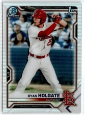 2021 BOWMAN DRAFT CHROME REFRACTOR RYAN HOLGATE ST. LOUIS CARDINALS #BDC-148