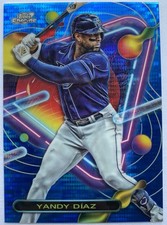 2023 Topps Cosmic Chrome - Yandy Diaz #186 Blue Moon Refractor /99