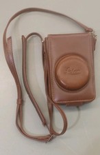 Leica Brown Leather Compact Camera Case/Pouch for Compact Camera with Strap