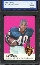 1969 TOPPS #51 GALE SAYERS ISA 8.5 BEARS HOF *ADT4780