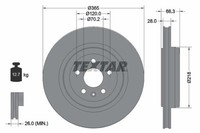 2X Textar Bremsscheibe 92313803 FüR Tesla