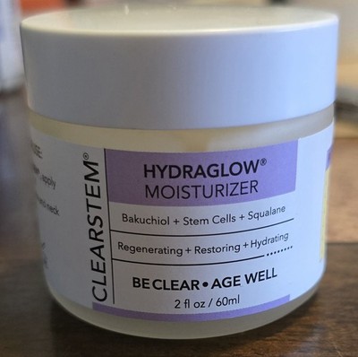 CLEARSTEM - HYDRAGLOW Stem Cell Moisturizer - Bakuchiol + Saualene 2fl. Oz NiB