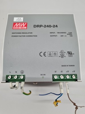 MEAN WELL DRP-240-24, 24V/10A