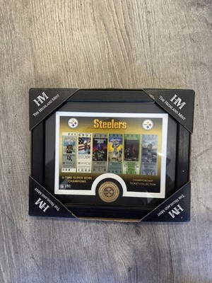 The Highland Mint Steelers Replica Championship Ticket Collection. 12x10