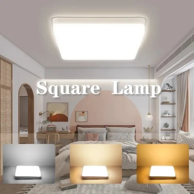 TANBURO 72W LED Ceiling Light Square Panel Down Lights Dimmable Bathroom Kitchen Lamp