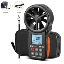 Handheld Anemometer Digital LCD Wind Speed Gauge Meter 30m/s Wind Temperature US