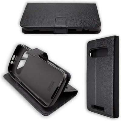 Tasche Bookstyle-Case für Doro 8040 / 8042  in schwarz + Displayschutzfolie