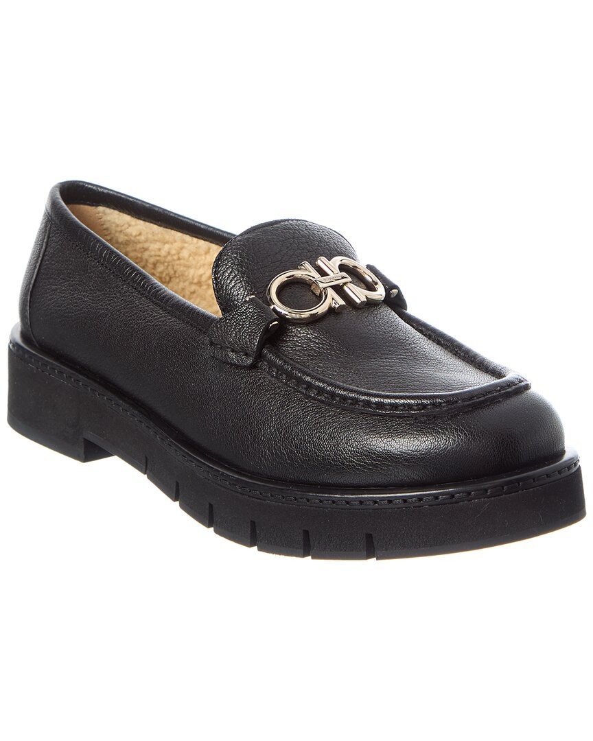Ferragamo Rolo Lug Leather Loafer Womens 90 93690₽