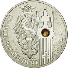 [#650614] Coin, Poland, 20 Zlotych, 2004, Warsaw, MS(65-70), Silver, KM:504