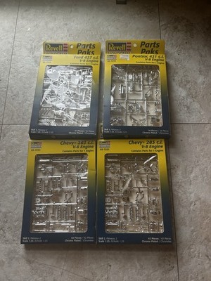 Factory Sealed Revell Pontiac 421 c.i. V-8 Engine I:25 Parts Pak, 427 , 283