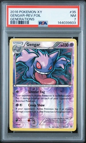PSA 7 Gengar Reverse Holo 35/83 Generations Pokemon
