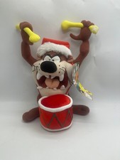 Rare Sugarloaf Looney Tunes Christmas 2010 Taz Drummer Plush w Tags DAMAGED