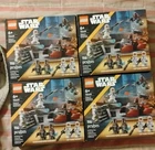 Lego 75449 Star Wars Siege of Mandalore Battle Pack in hand Lot Of 4