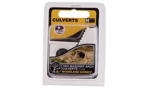Woodland Scenics 1163 N Scale Masonry Arch Culvert 2pcs - New | Zustand: New