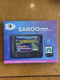 Japanese Sega Saturn In Box With SAROO ODE 64GB SD.  Great for new Saturn Fans!