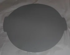 Pampered Chef Baker's Mat Round Gray Silicone Pastry Baking Dough Measurements