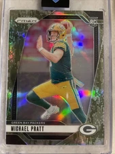 #379 Michael Pratt 2024 Panini Prizm - Forest Camo 15/15 Rookie Card Packers QB