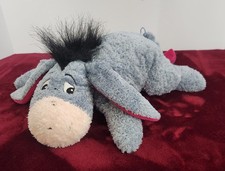 Vintage Disney Store Exclusive KH Lying Eeyore Bean Bag Plush Detachable Tail
