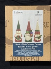 Jim Shore Mini Christmas Gnomes Set of 3 6009186 New