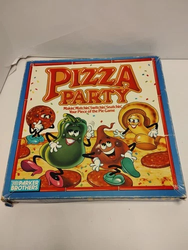 Vintage 1987 PIZZA PARTY Board Game COMPLETE Set Parker Brothers toppings