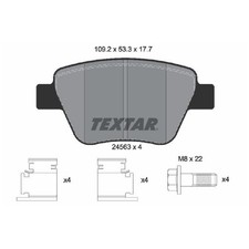 Satz Bremsbeläge Bremsklötze hinten für Audi A1 8X1 8XA A3 8P1 8P7 8PA | 8213