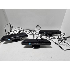 Microsoft Xbox 360 Kinect Sensor Model 1414 Black Motion Controller Lot of 3