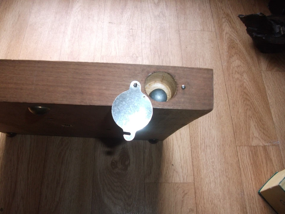 bistrot casino ancien jeu de roulette en bois - Photo 3/4