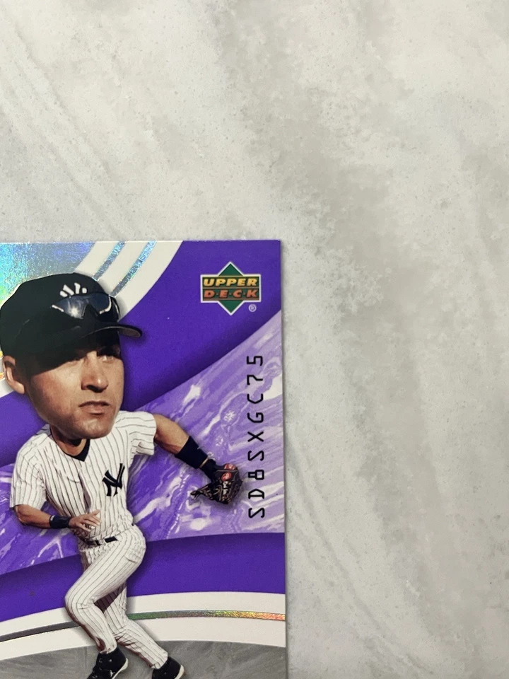2004 Upper Deck Power Up! Purple 250 Points Derek Jeter #58 HOF SP Foil Yankees - Image 4 of 4