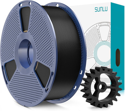 PLA Plus 2.0 3D Printer Filament 1.75mm Black Strong Durable Neatly Wound 1kg