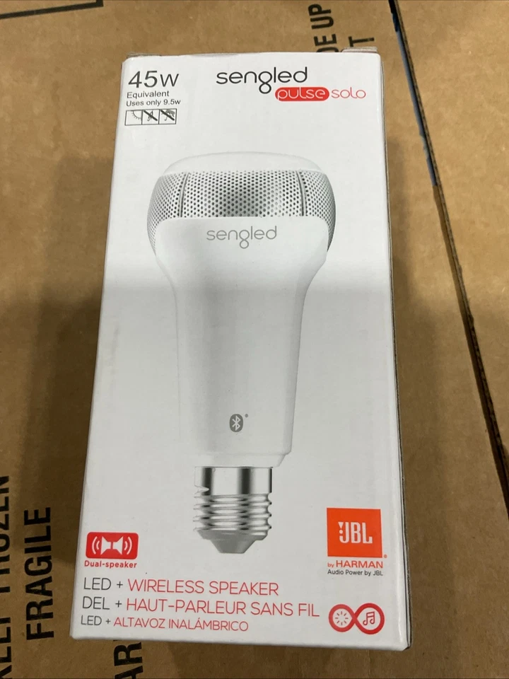 Luz LED regulable JBL Pulse Solo con altavoces Bluetooth de doble canal (NUEVO) Foto 3 de 4