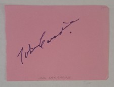 John Carradine Autograph Album Page House Of Frankenstein & House Of Dracula