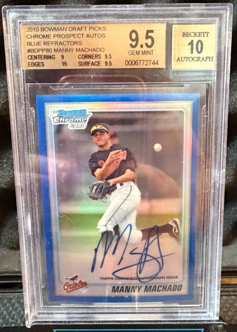 Bowman Manny Machado Baseball Sports Trading Cards & Accessories