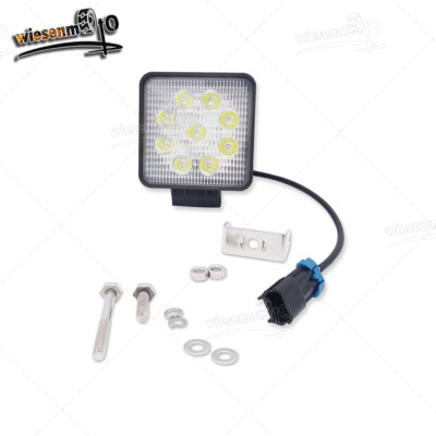 No-Drill Backup Light Kit For Polaris Ranger Crew XP 1000 - 27W Blue, Plug & Play