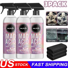 3X Mad Acid- Heavy-Duty Wheel Cleaner, Water Spot Remover for Car,Glass Cleaner