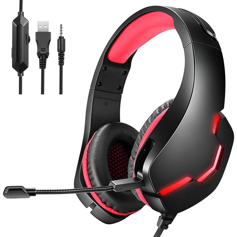 Gaming Headset Stereo Headphone Premium Omnidirectional Microphone PC Gaming-image