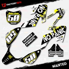 Yellow Wanted Racing Graphics Kit fits 13-25 Honda Crf50 CRF 50 Decals