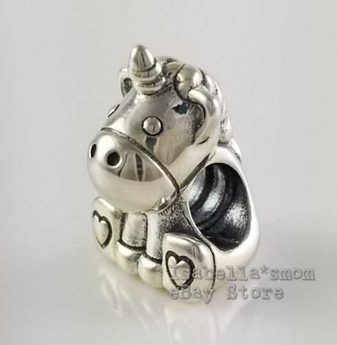 Auténtico PANDORA Plata Bruno El Unicornio 2018 Charm 797609 Nuevo Con Bolsa - Imagen 2 de 4