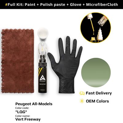 Touch up Paint for Peugeot Code: LQG Vert Freeway Easy Apply Scratch Repair