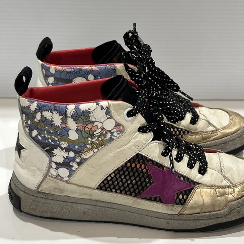 Golden Goose High Top Sneakers GGDB Italy Colorful Leather Shoes Women's 39 - Picture 2 of 24