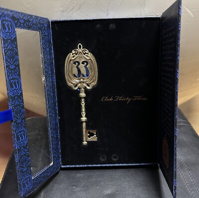 New Disney Club 33 Large Metal Key Ornament Exclusive Disneyland