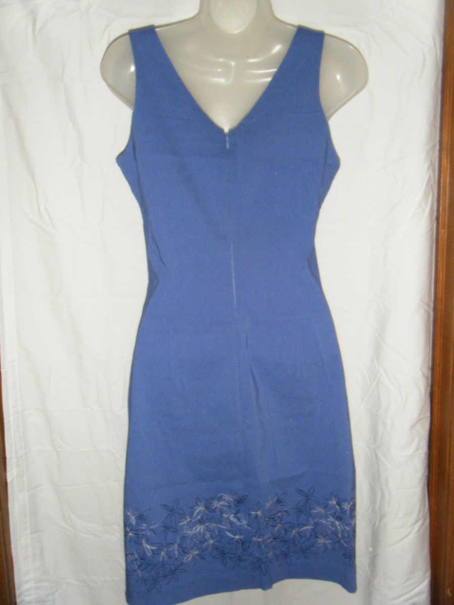express embroidered dress Short embroidered linen and cotton dress LIN ROSACE – Sud Express main image 1