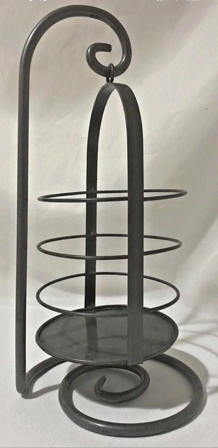 Large Metal Hurricane Heavy Duty Candle Holder #0595