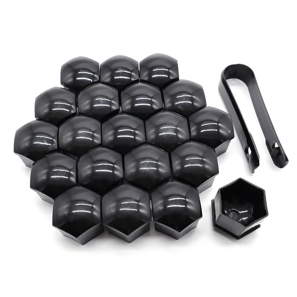 For Tesla Model 3 S X Y Lug Nut Cover Kit Car Wheel Center Hub Caps Gloss Black - Imagem 4 de 4