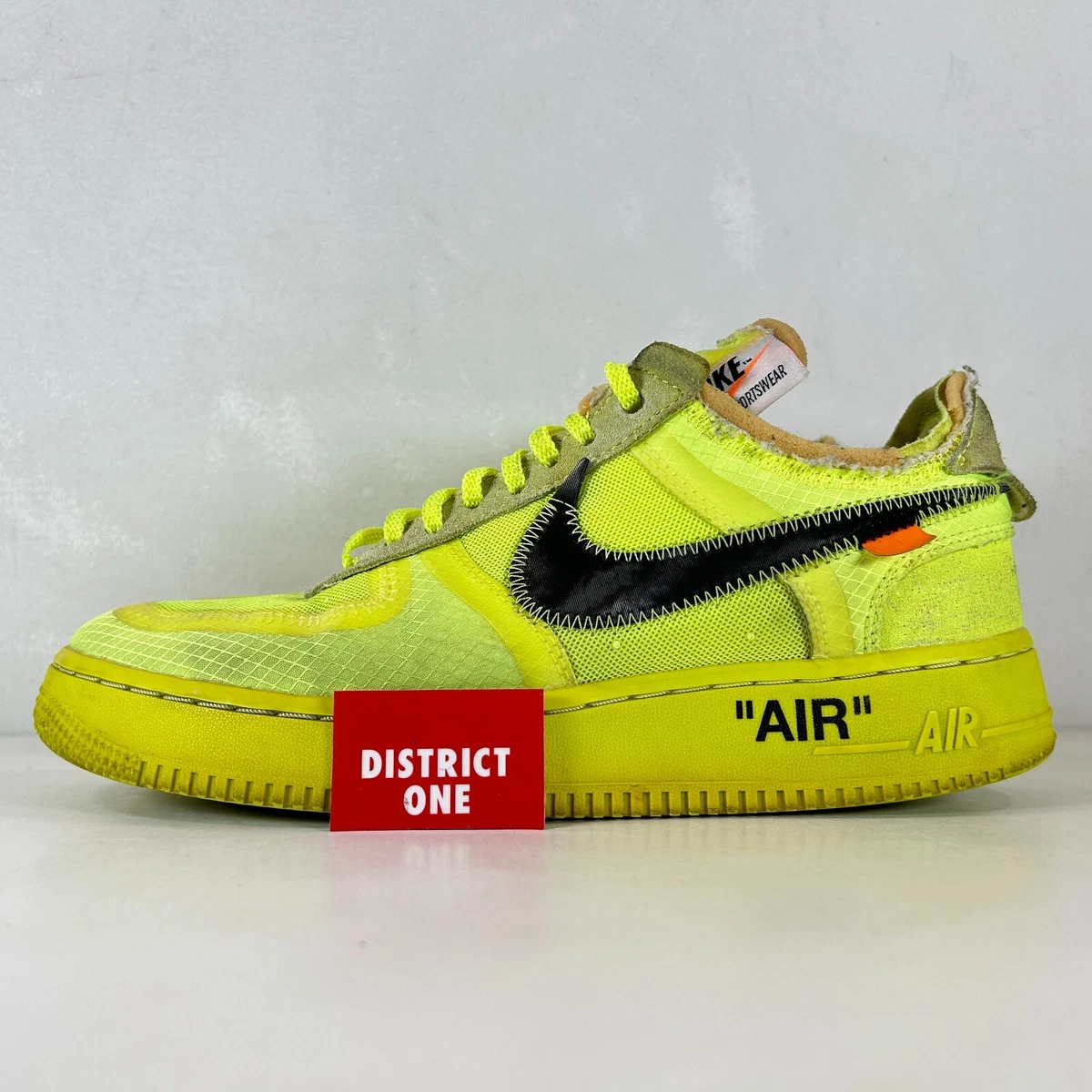 【希少品‼️】エアフォース 1 LOW OFF-WHITE VOLT Nike Air Force 1 Low Off-White Volt Men's - AO4606-700 - US