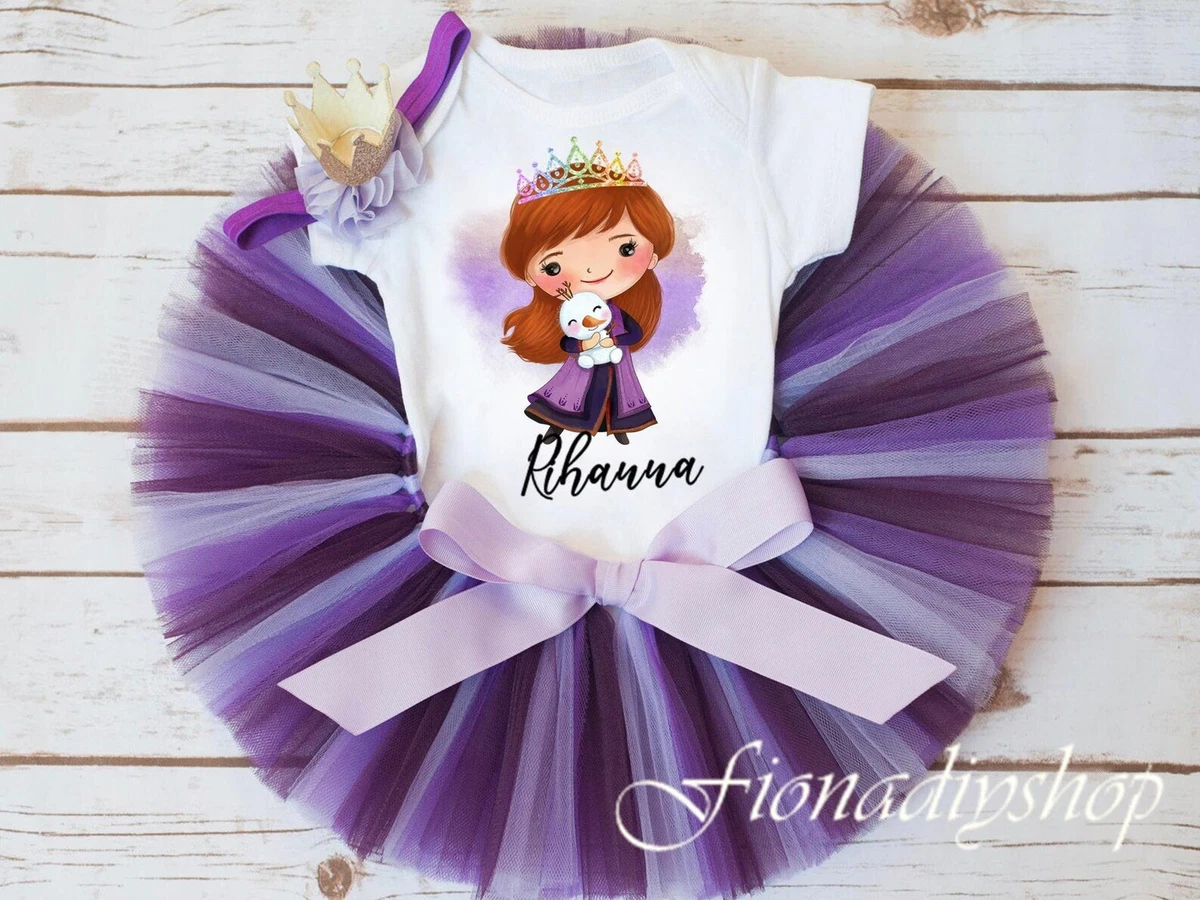 Frozen birthday top shirt and tutu
