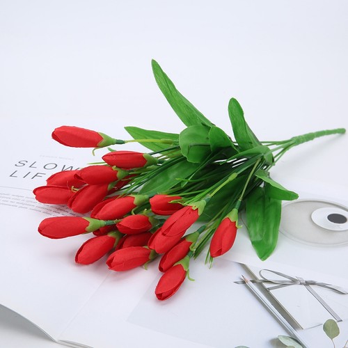 Simulation Of Artificial Flowers Tulips For Spring Mother's Day Easter Gifts - Picture 10 of 18