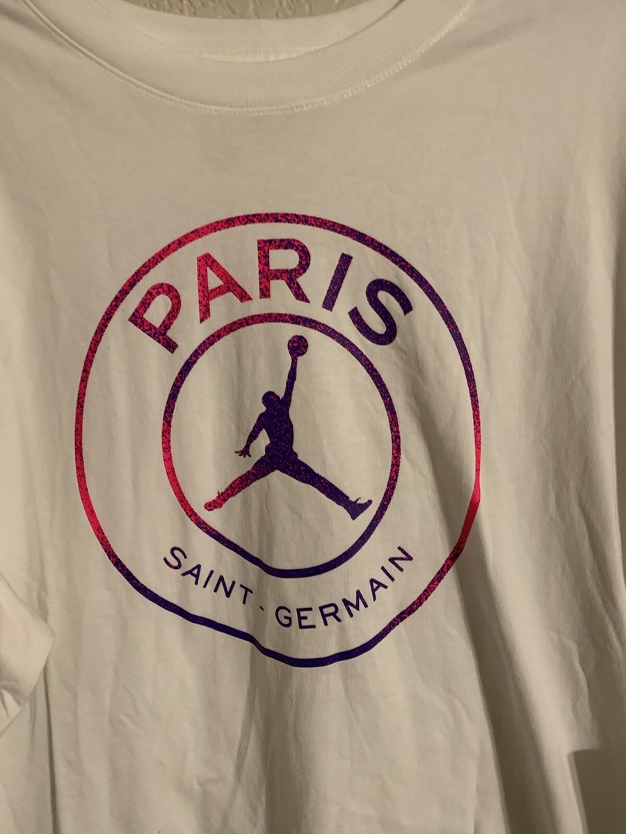 Nike Air Jordan White Paris Saint-Germain Long Sleeve Shirt
