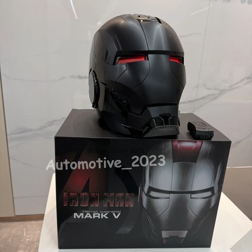 Autoking Iron Man Helm MK5 1/1 Sprachgesteuerte Maske Kindertag Geschenk Requisite - Bild 19 von 25